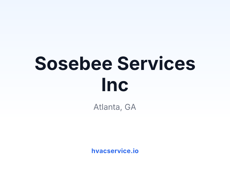 Sosebee Services Inc