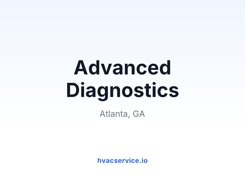 Advanced Diagnostics