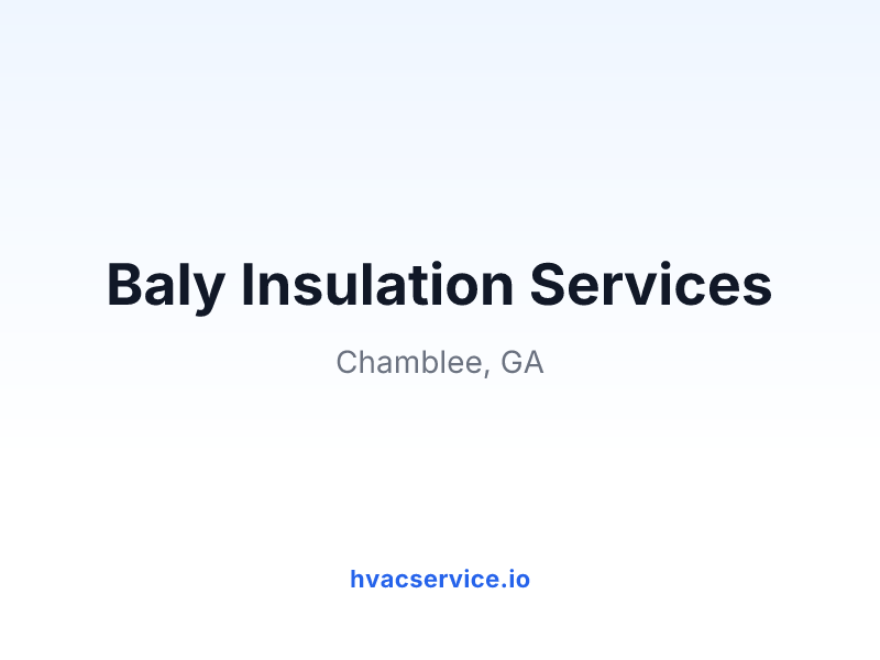 Baly Insulation Services