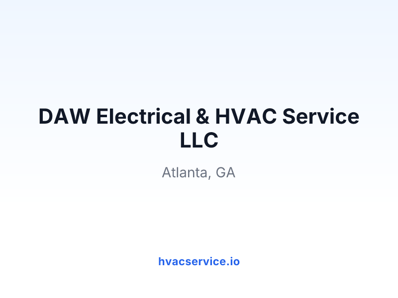 DAW Electrical & HVAC Service LLC