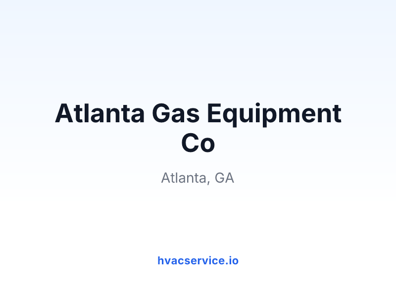 Atlanta Gas Equipment Co