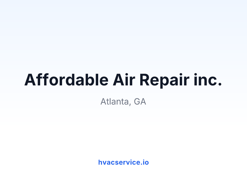 Affordable Air Repair inc.