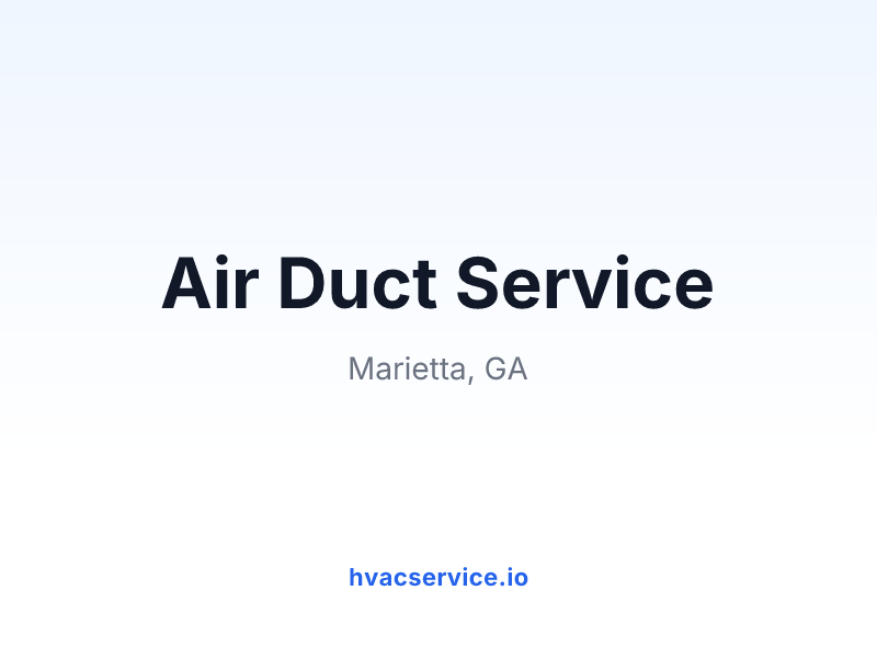 Air Duct Service