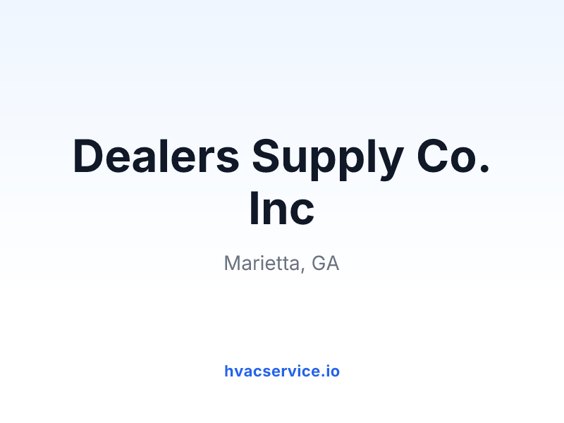 Dealers Supply Co. Inc