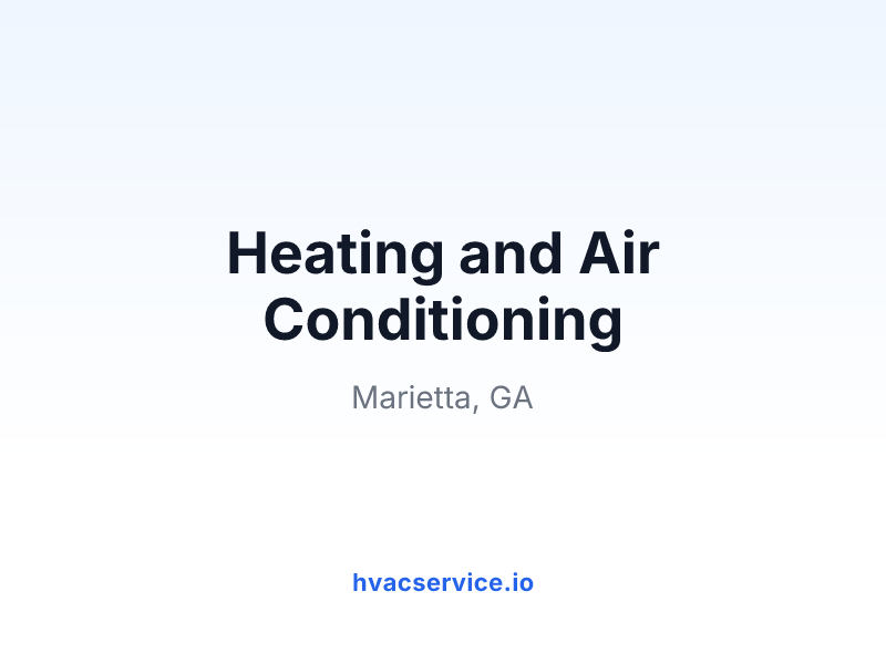 Heating and Air Conditioning