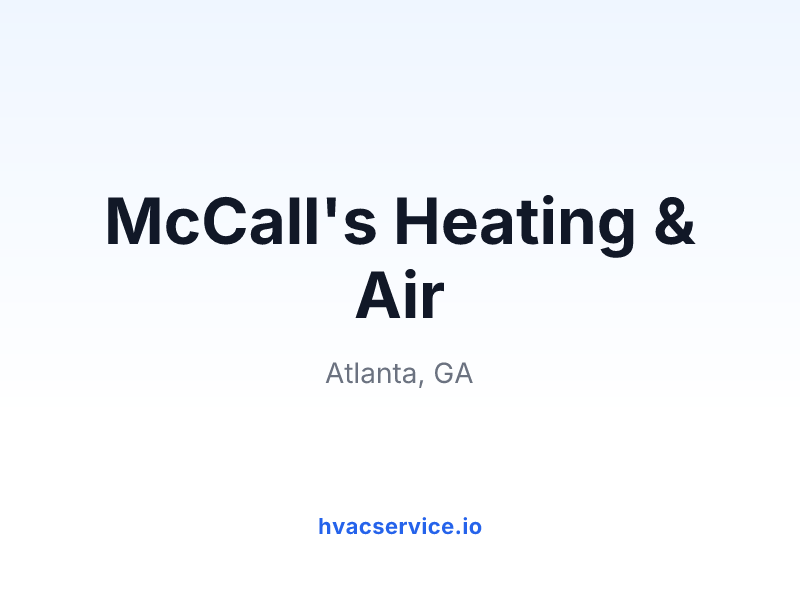 McCall's Heating & Air
