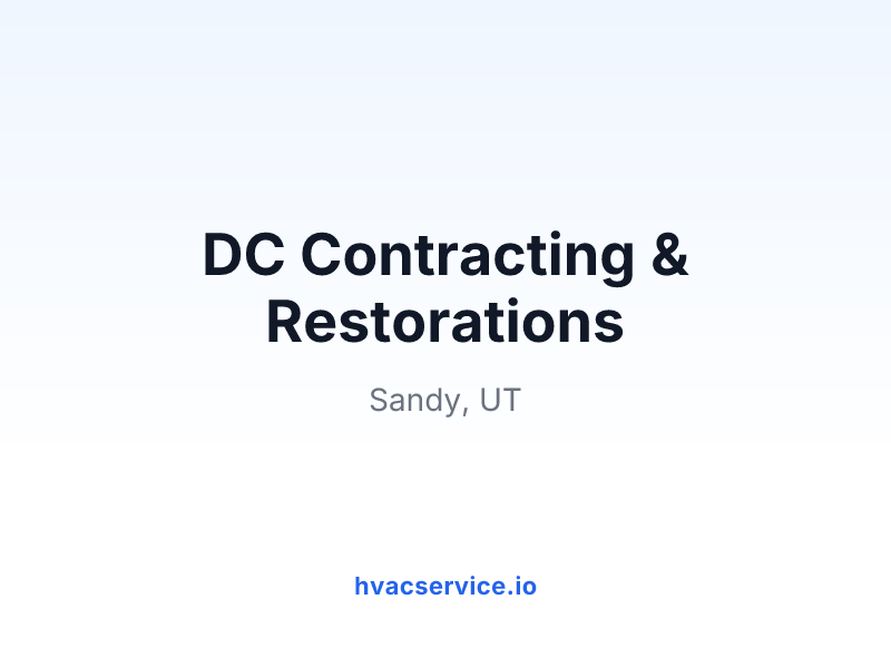 DC Contracting & Restorations