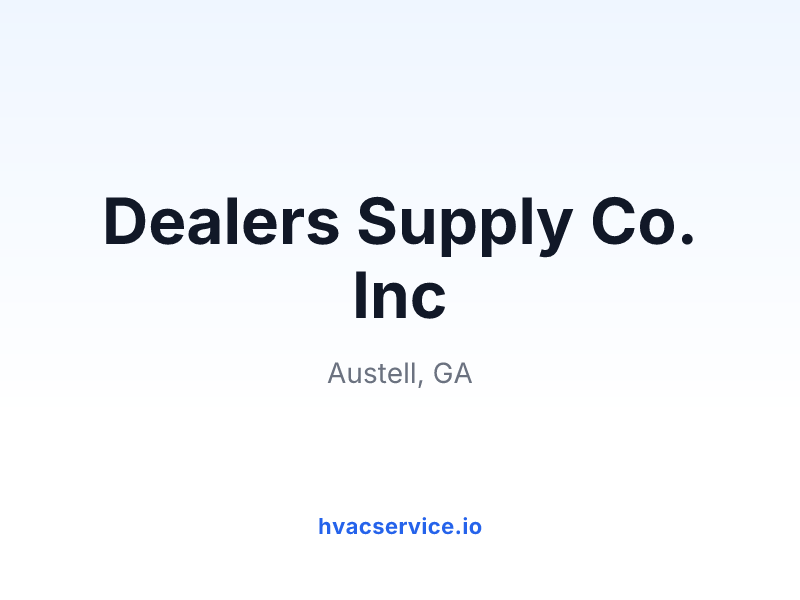 Dealers Supply Co. Inc
