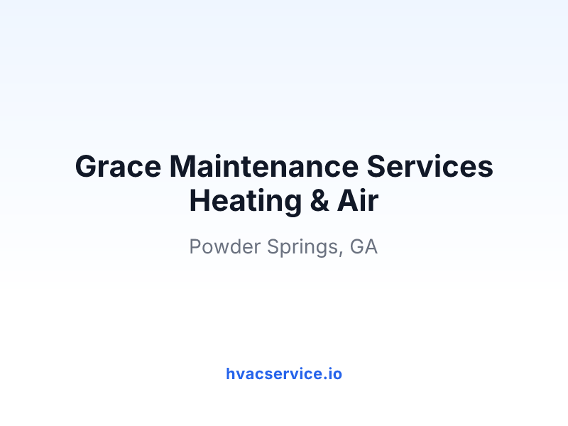 Grace Maintenance Services Heating & Air