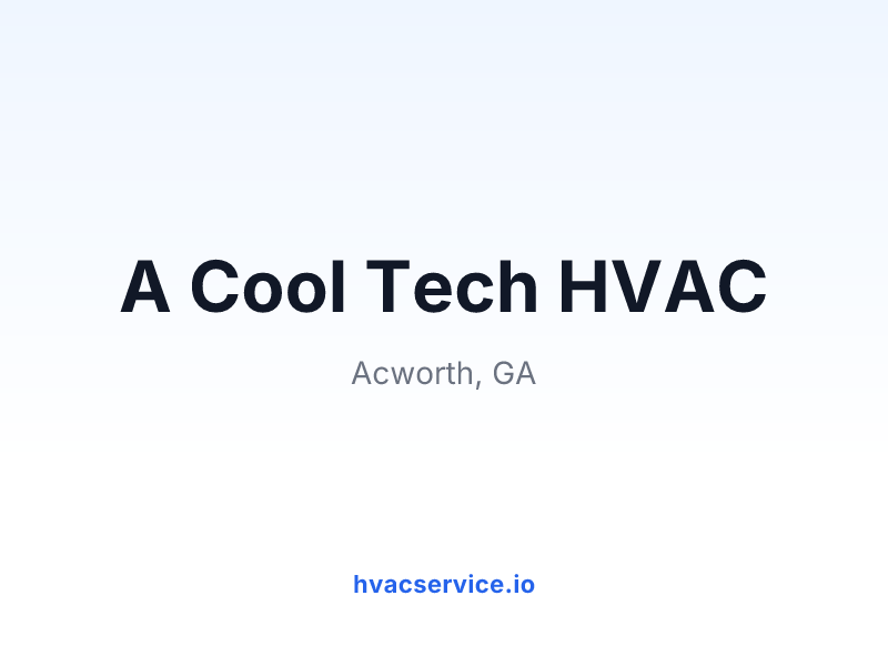 A Cool Tech HVAC