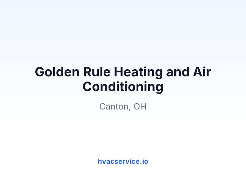 Golden Rule Heating and Air Conditioning