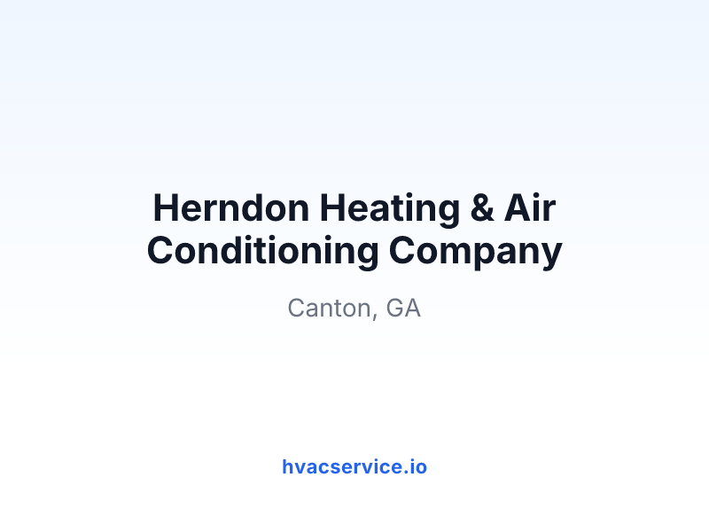 Herndon Heating & Air Conditioning Company