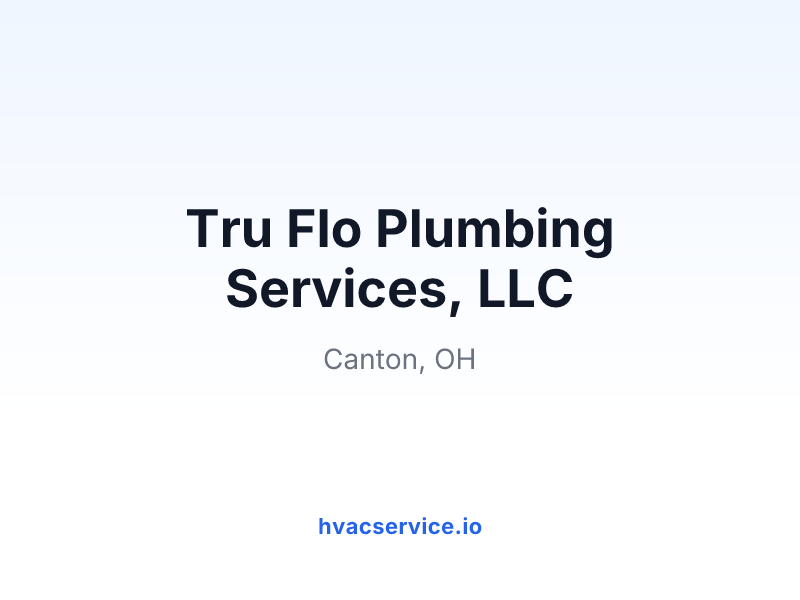 Tru Flo Plumbing Services, LLC