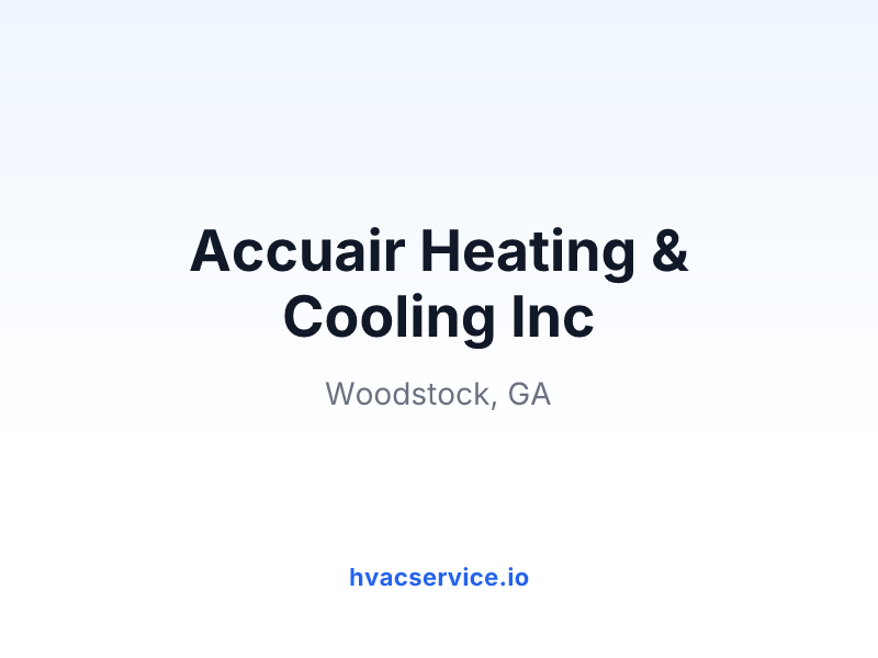 Accuair Heating & Cooling Inc