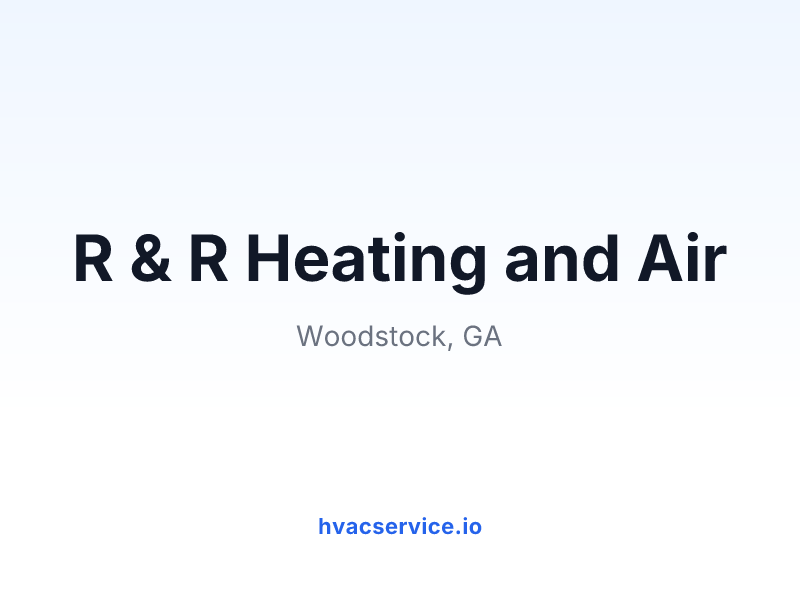 R & R Heating and Air