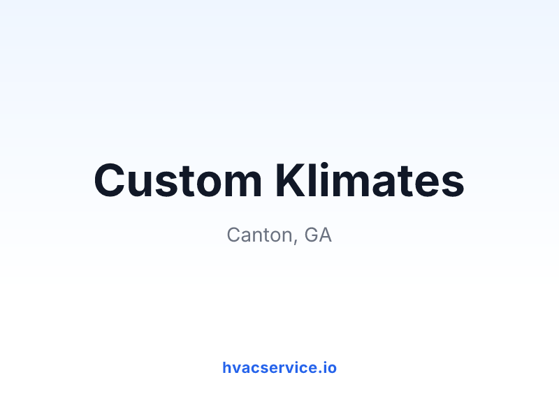 Custom Klimates
