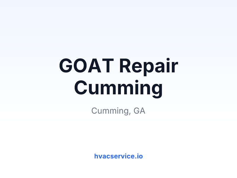 GOAT Repair Cumming