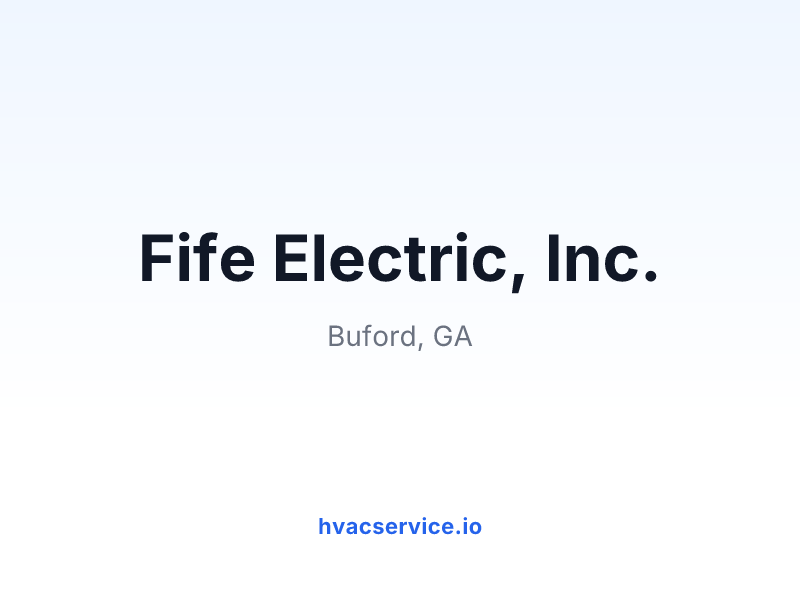 Fife Electric, Inc.