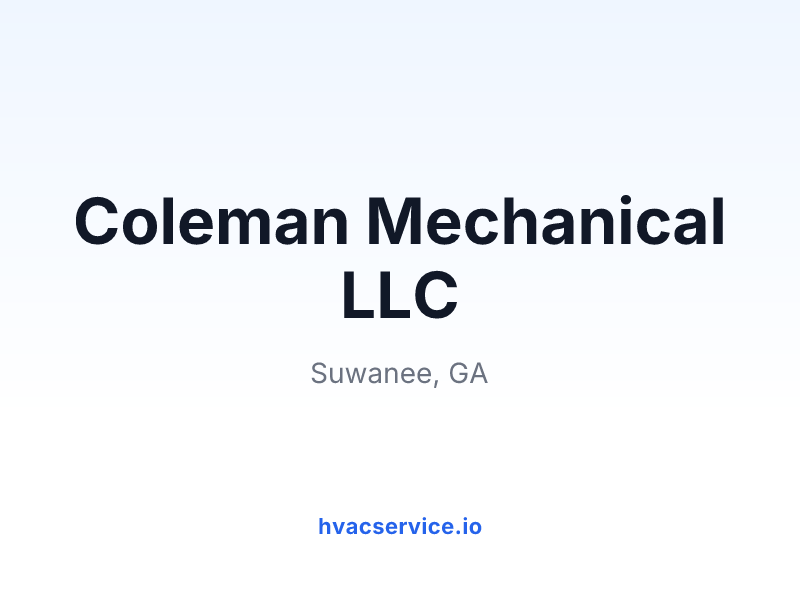 Coleman Mechanical LLC