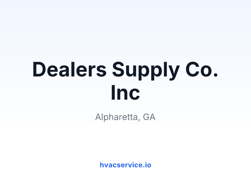 Dealers Supply Co. Inc
