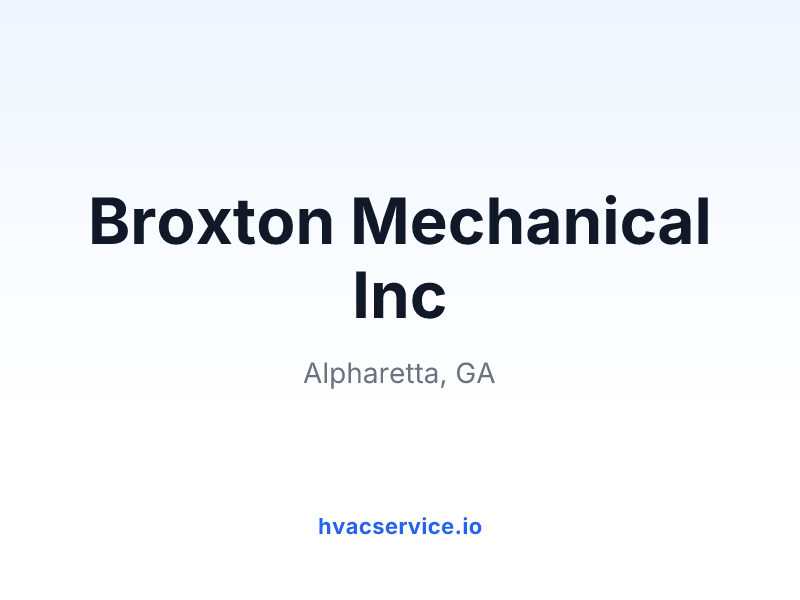 Broxton Mechanical Inc