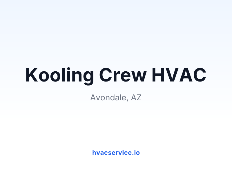 Kooling Crew HVAC