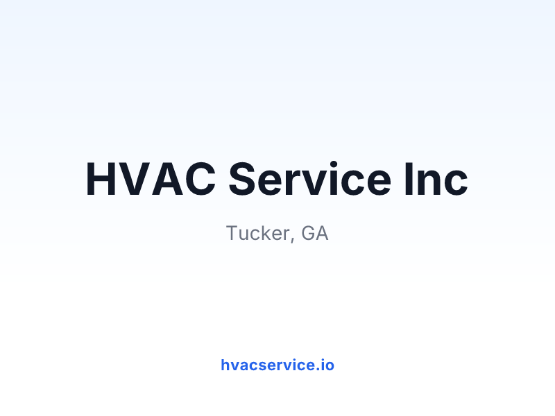 HVAC Service Inc