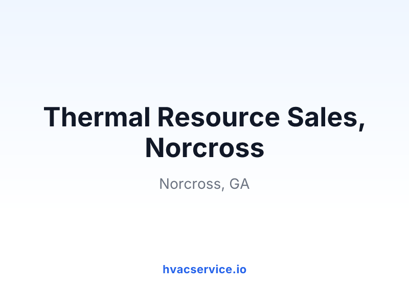 Thermal Resource Sales, Norcross