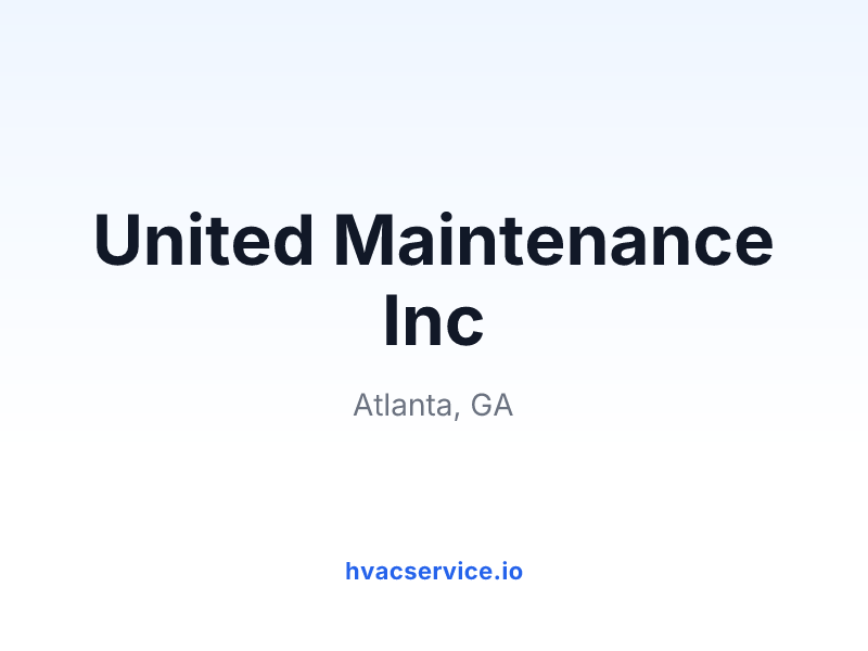 United Maintenance Inc