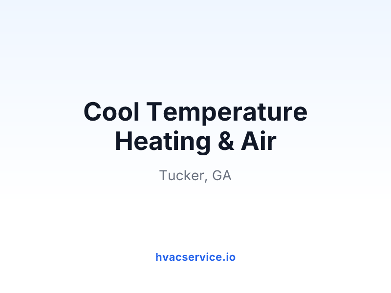 Cool Temperature Heating & Air