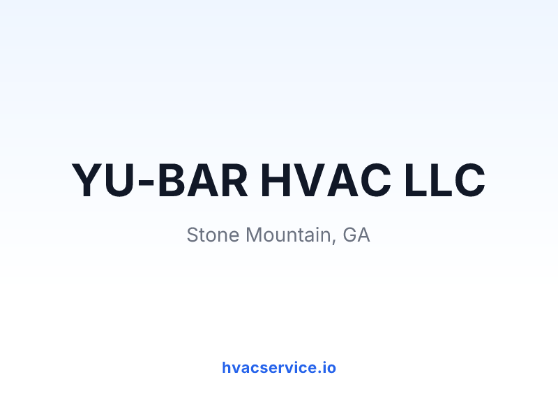 YU-BAR HVAC LLC