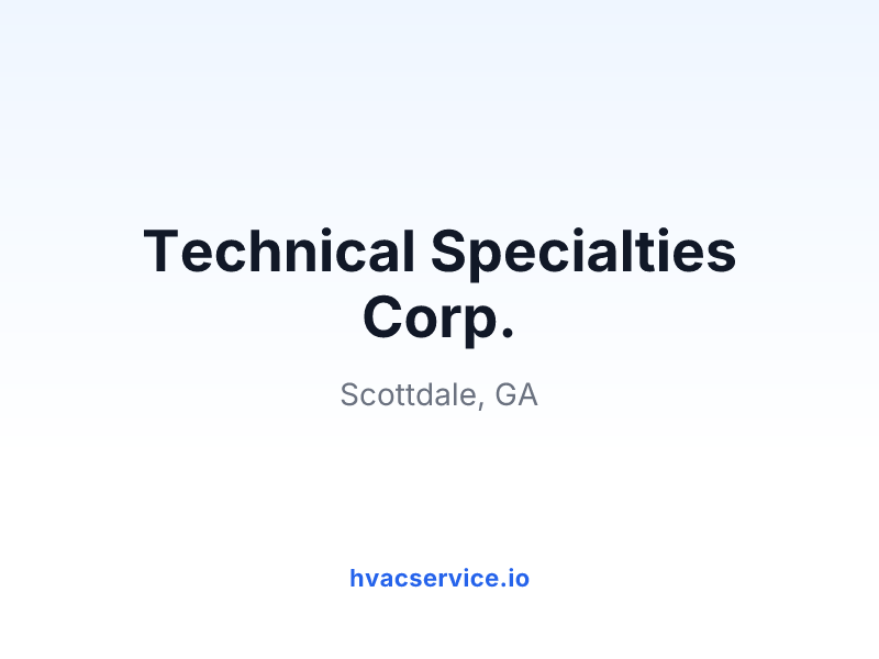 Technical Specialties Corp.