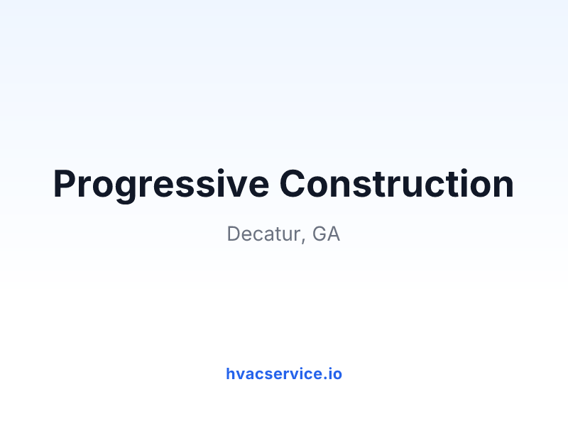 Progressive Construction