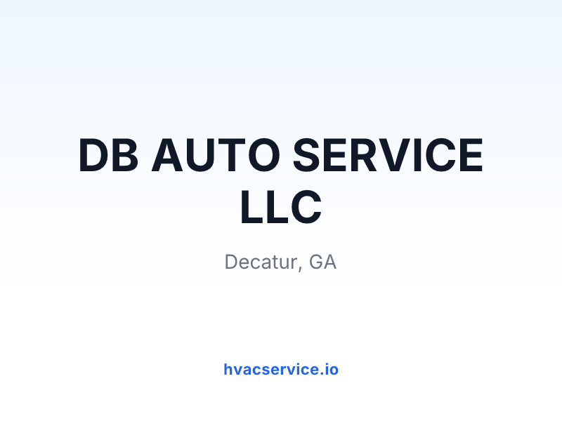 DB AUTO SERVICE LLC