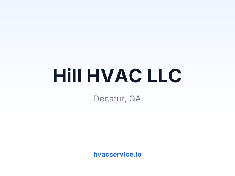 Hill HVAC LLC