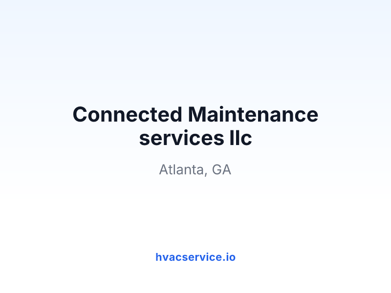 Connected Maintenance services llc