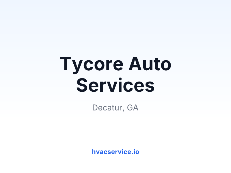 Tycore Auto Services