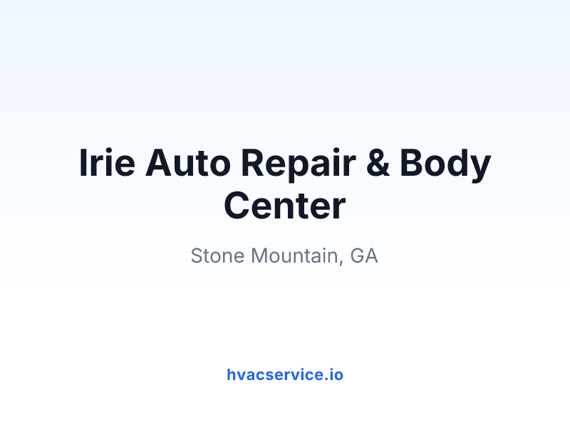 Irie Auto Repair & Body Center