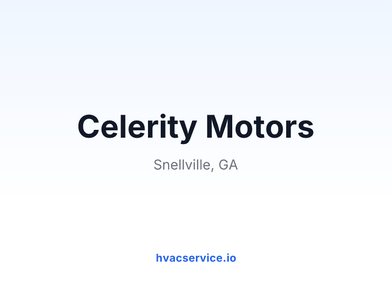 Celerity Motors