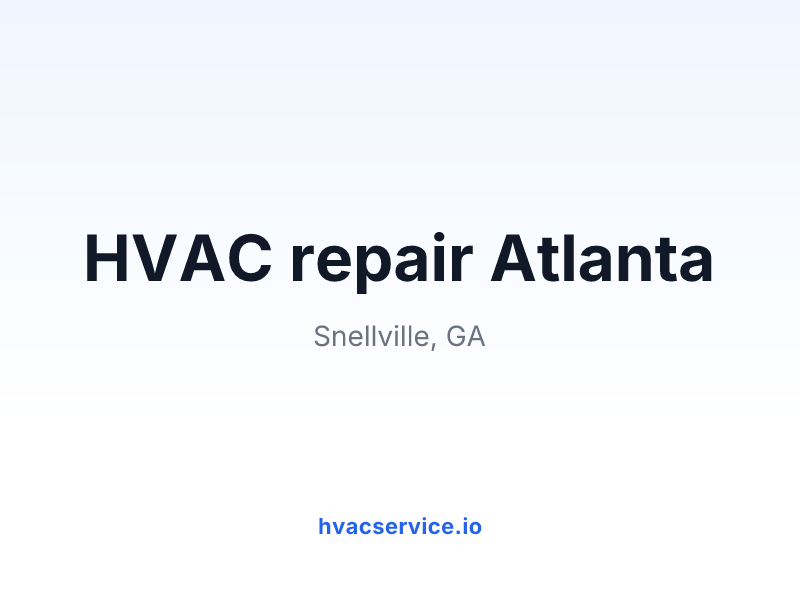 HVAC repair Atlanta