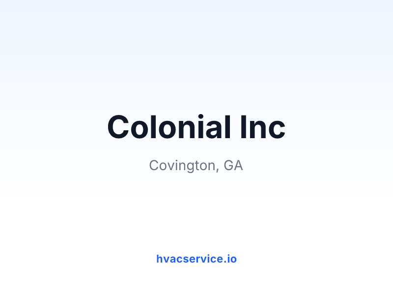 Colonial Inc