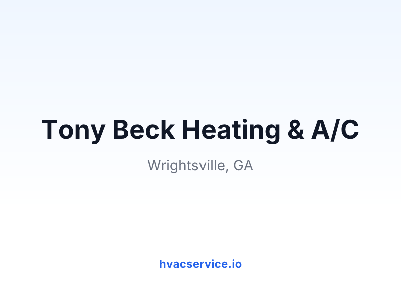 Tony Beck Heating & A/C