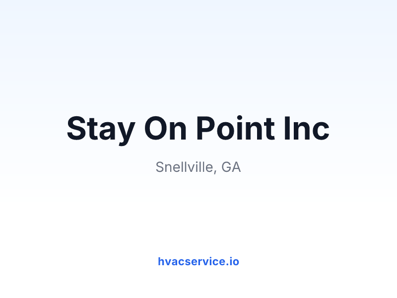 Stay On Point Inc