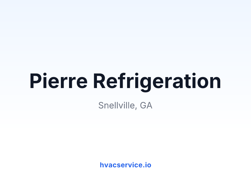 Pierre Refrigeration