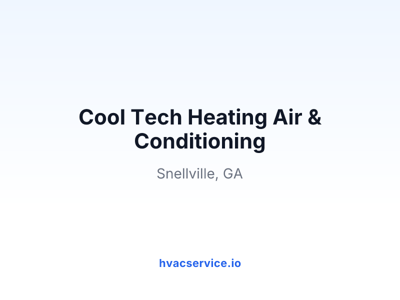 Cool Tech Heating Air & Conditioning