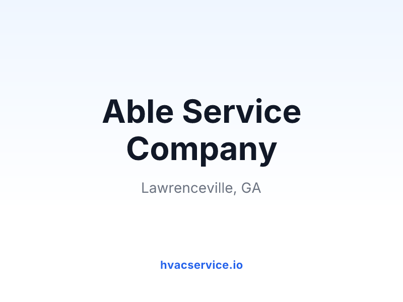 Able Service Company