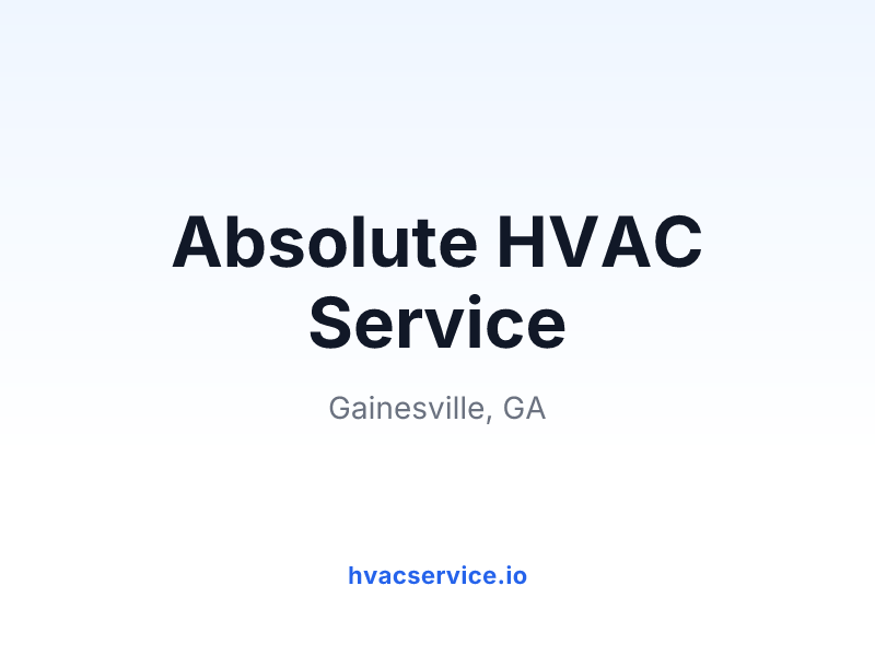 Absolute HVAC Service