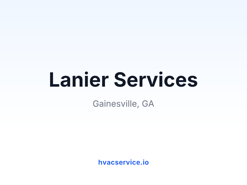Lanier Services