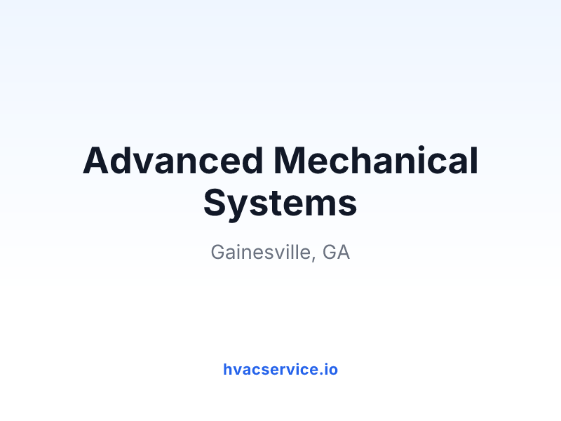 Advanced Mechanical Systems
