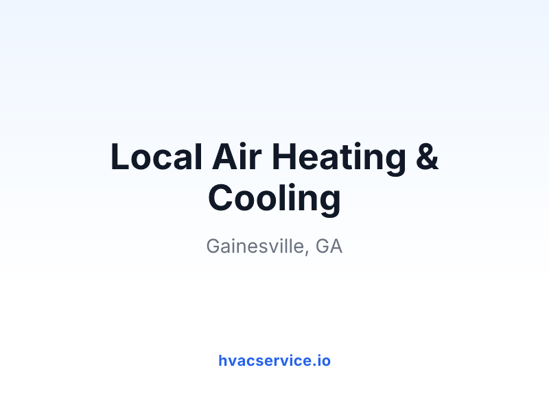 Local Air Heating & Cooling